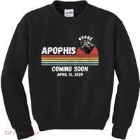 Apophis 2029 Funny Space Humor Comet Meteor Apophis April 13 2029 Asteroid 99942  Kids Sweatshirt thumb 0