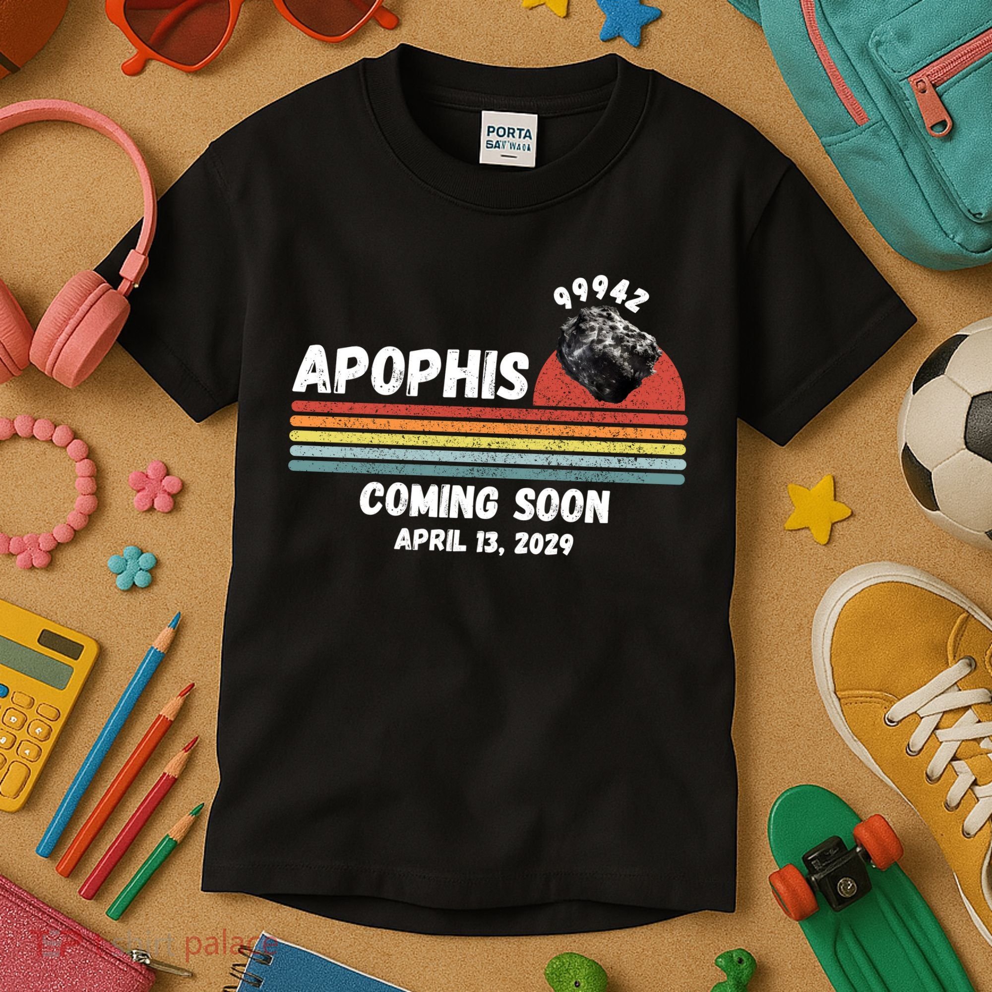 Apophis 2029 Funny Space Humor Comet Meteor Apophis April 13 2029 Asteroid 99942  Kids T-Shirt