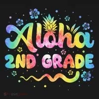 Aloha 2nd Grade Third Teacher First Day Back To School Ornament thumb 1