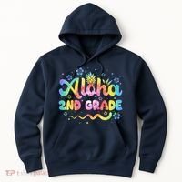 Aloha 2nd Grade Third Teacher First Day Back To School Hoodie thumb 0