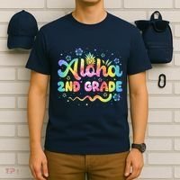 Aloha 2nd Grade Third Teacher First Day Back To School T-Shirt thumb 6