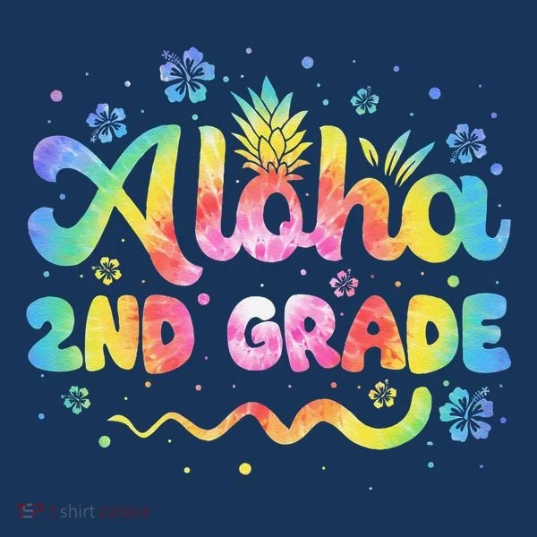 Aloha 2nd Grade Third Teacher First Day Back To School Button