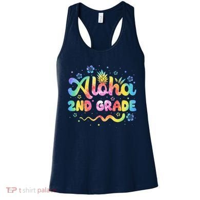 Aloha 2nd Grade Third Teacher First Day Back To School Women's Tank Top