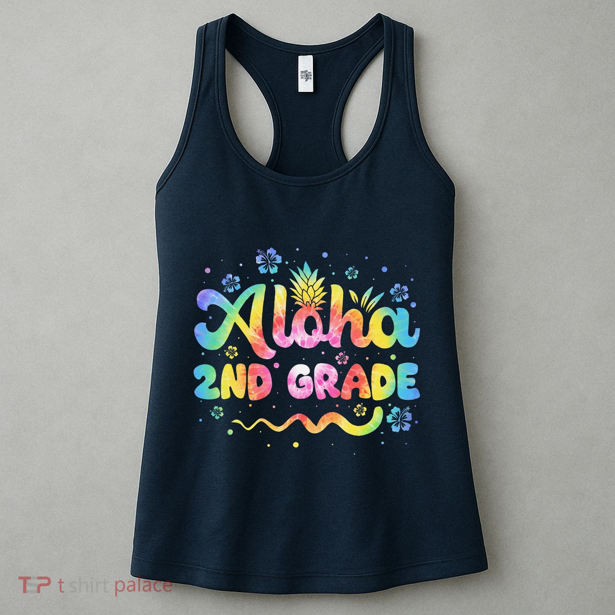 Aloha 2nd Grade Third Teacher First Day Back To School Women's Tank Top