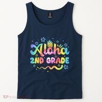 Aloha 2nd Grade Third Teacher First Day Back To School Tank Top thumb 2