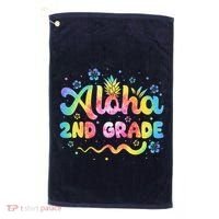 Aloha 2nd Grade Third Teacher First Day Back To School Golf Towel thumb 0