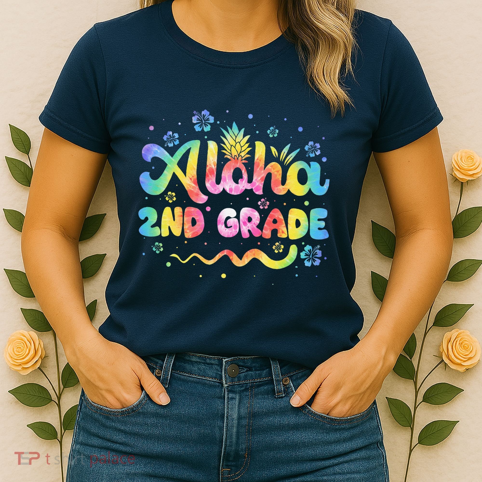 Aloha 2nd Grade Third Teacher First Day Back To School Women's T-Shirt