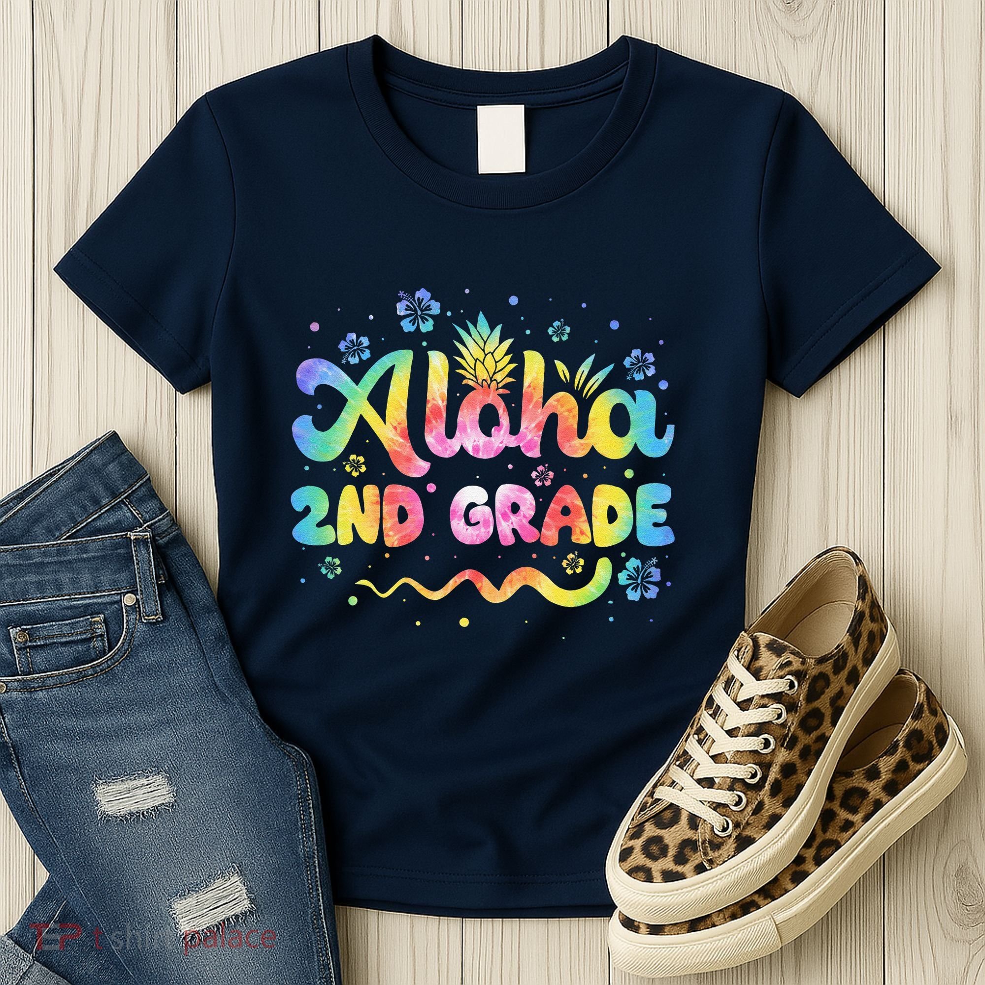 Aloha 2nd Grade Third Teacher First Day Back To School Women's T-Shirt