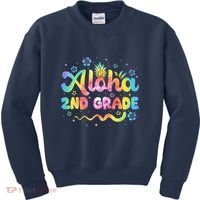 Aloha 2nd Grade Third Teacher First Day Back To School Kids Sweatshirt thumb 0