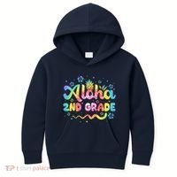Aloha 2nd Grade Third Teacher First Day Back To School Kids Hoodie thumb 0