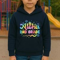 Aloha 2nd Grade Third Teacher First Day Back To School Kids Hoodie thumb 3