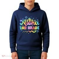 Aloha 2nd Grade Third Teacher First Day Back To School Kids Hoodie thumb 4