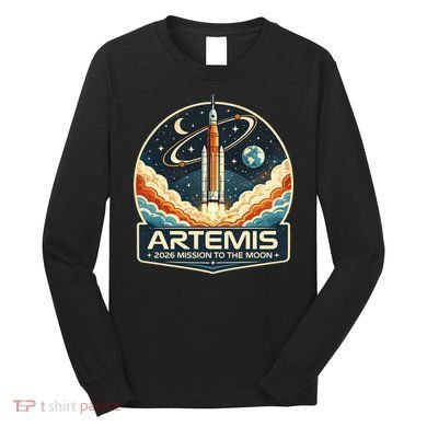 Artemis 2 Moon Mission Long Sleeve Shirt