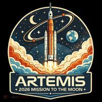 Artemis 2 Moon Mission Women's Hoodie thumb 2