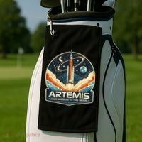Artemis 2 Moon Mission Golf Towel thumb 2