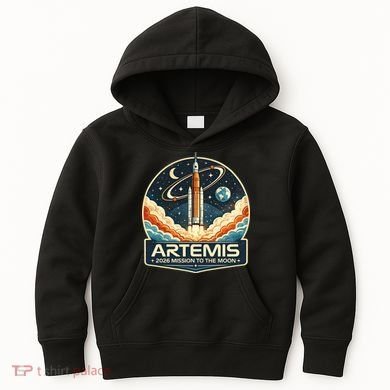 Artemis 2 Moon Mission Kids Hoodie