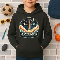Artemis 2 Moon Mission Kids Hoodie thumb 2