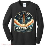Artemis 2 Moon Mission Kids Long Sleeve Shirt thumb 0