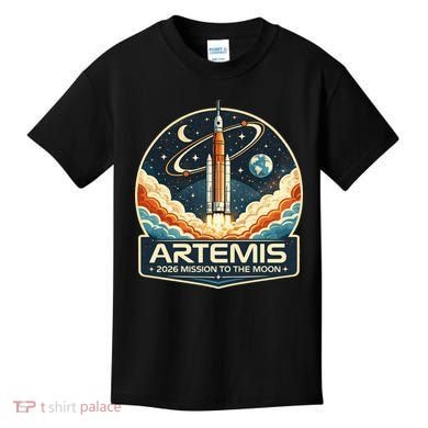 Artemis 2 Moon Mission Kids T-Shirt