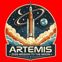 Artemis 2 Moon Mission Santa Hat thumb 1