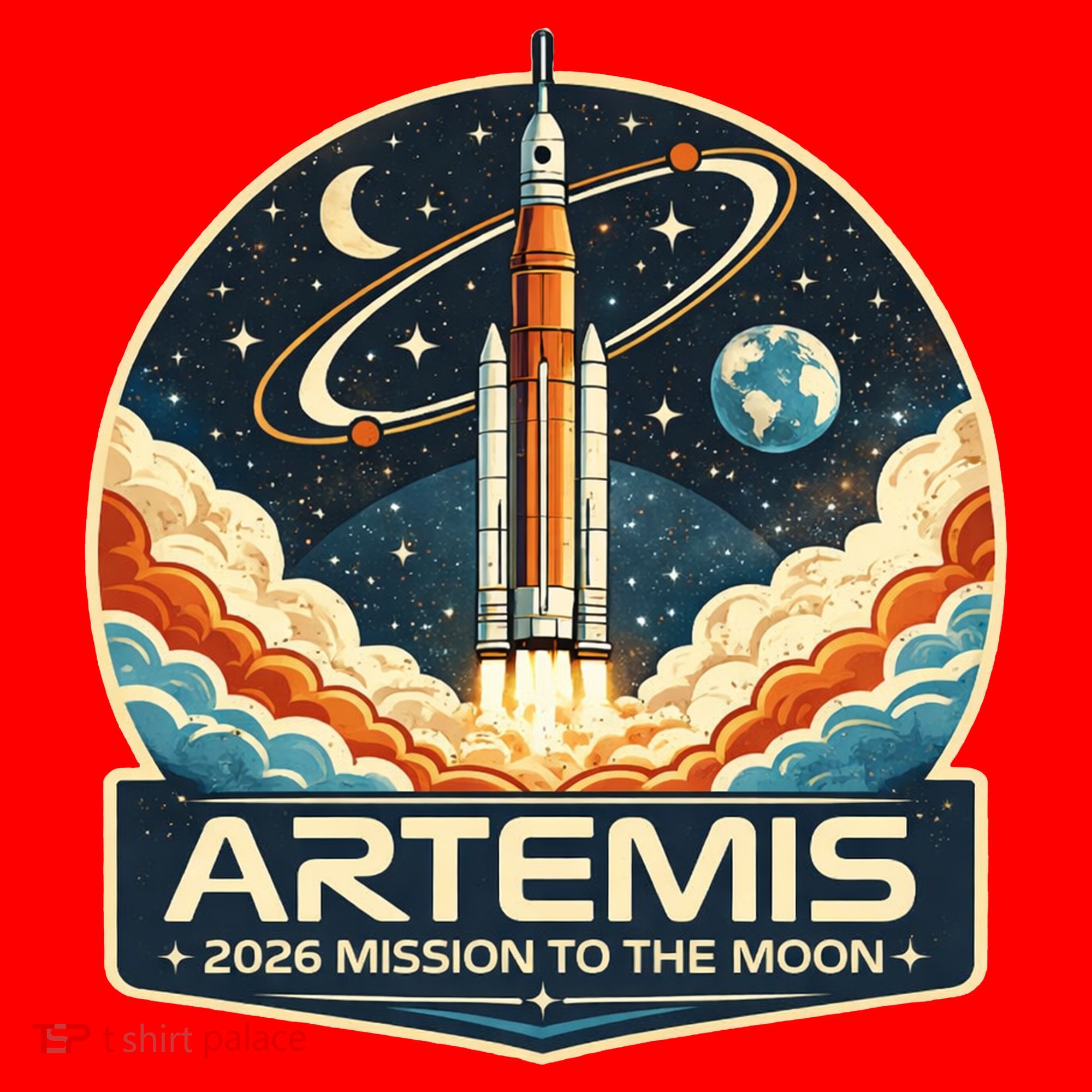 Artemis 2 Moon Mission Santa Hat