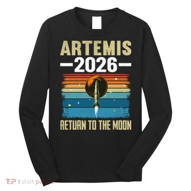 Artemis 2026 Return To The Moon Long Sleeve Shirt