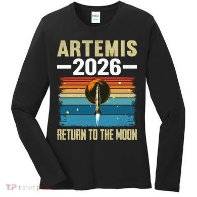 Artemis 2026 Return To The Moon Women's Long Sleeve Shirt