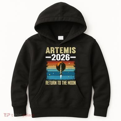 Artemis 2026 Return To The Moon Kids Hoodie