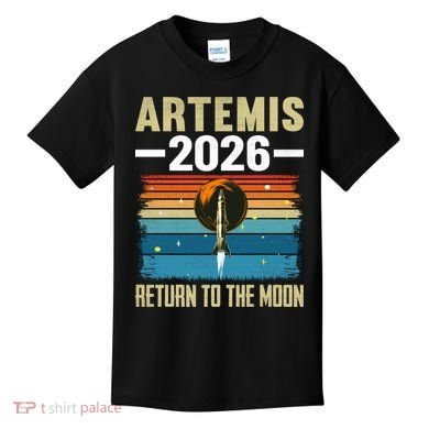 Artemis 2026 Return To The Moon Kids T-Shirt