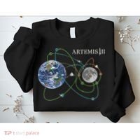 Artemis 2 Route Map SLS Moon Sweatshirt thumb 2