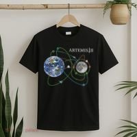 Artemis 2 Route Map SLS Moon T-Shirt thumb 2