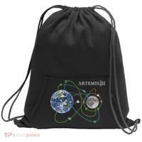 Artemis 2 Route Map SLS Moon Sweatshirt Cinch Pack Bag thumb 0