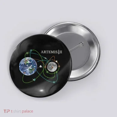 Artemis 2 Route Map SLS Moon Button
