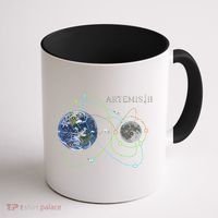 Artemis 2 Route Map SLS Moon Coffee Mug thumb 1