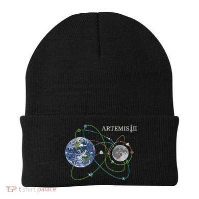 Artemis 2 Route Map SLS Moon Beanie