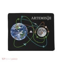 Artemis 2 Route Map SLS Moon Mousepad thumb 0