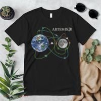 Artemis 2 Route Map SLS Moon Premium T-Shirt thumb 2
