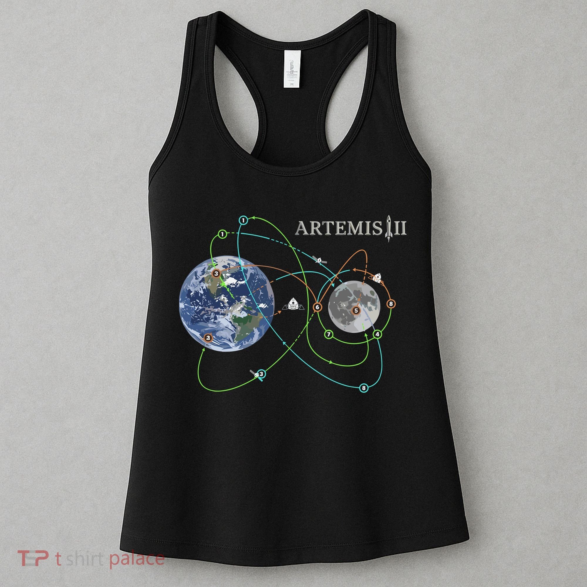 Artemis 2 Route Map SLS Moon Women's Tank Top