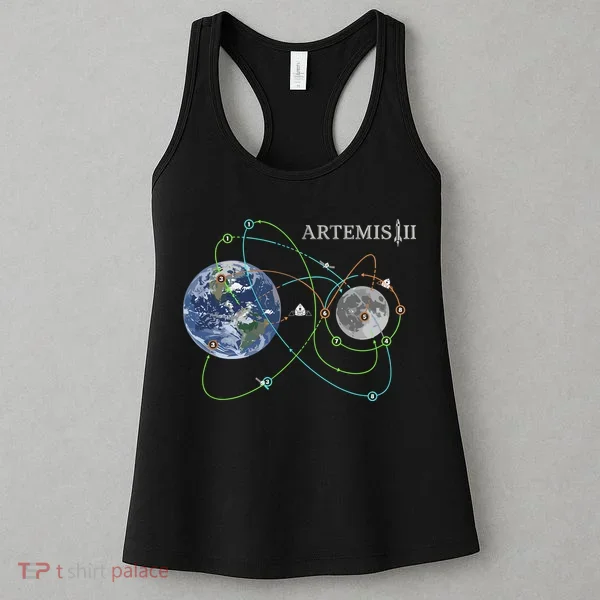 Artemis 2 Route Map SLS Moon Women's Tank Top