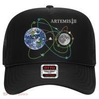 Artemis 2 Route Map SLS Moon Hat thumb 0