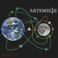 Artemis 2 Route Map SLS Moon Hat thumb 2