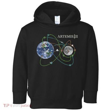 Artemis 2 Route Map SLS Moon Toddler Hoodie