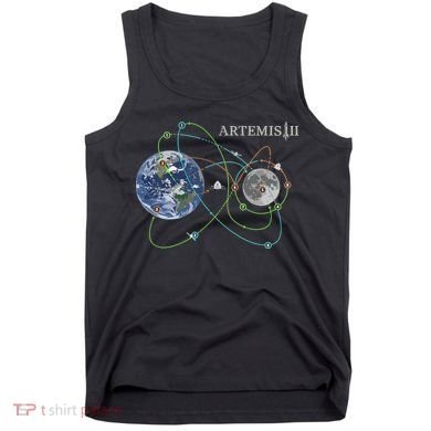 Artemis 2 Route Map SLS Moon Tank Top