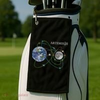 Artemis 2 Route Map SLS Moon Golf Towel thumb 2