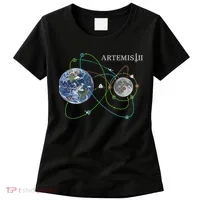 Artemis 2 Route Map SLS Moon Women's T-Shirt thumb 0