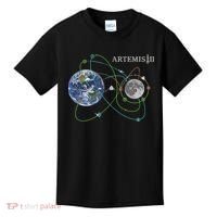 Artemis 2 Route Map SLS Moon Kids T-Shirt thumb 0