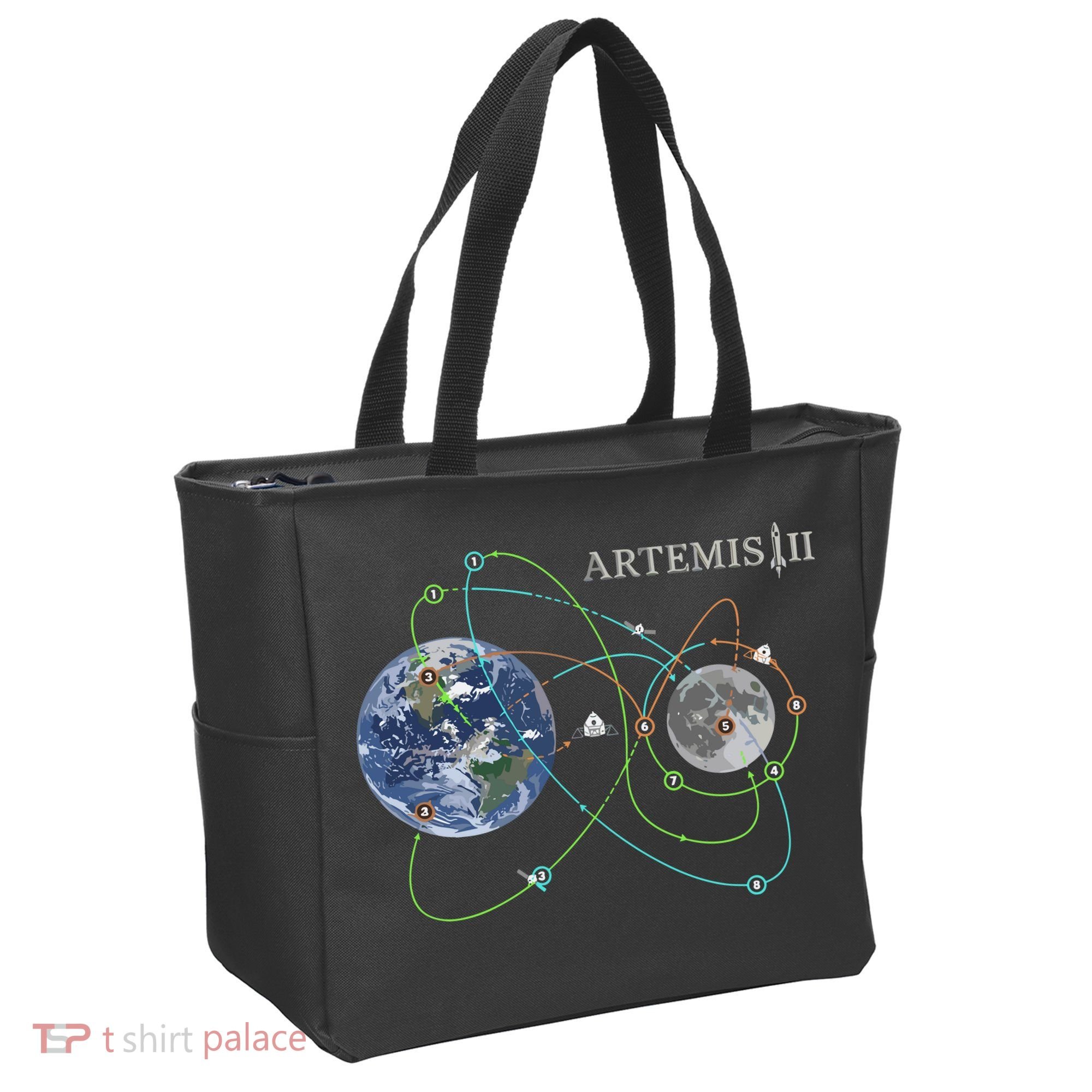 Artemis 2 Route Map SLS Moon Tote Bag