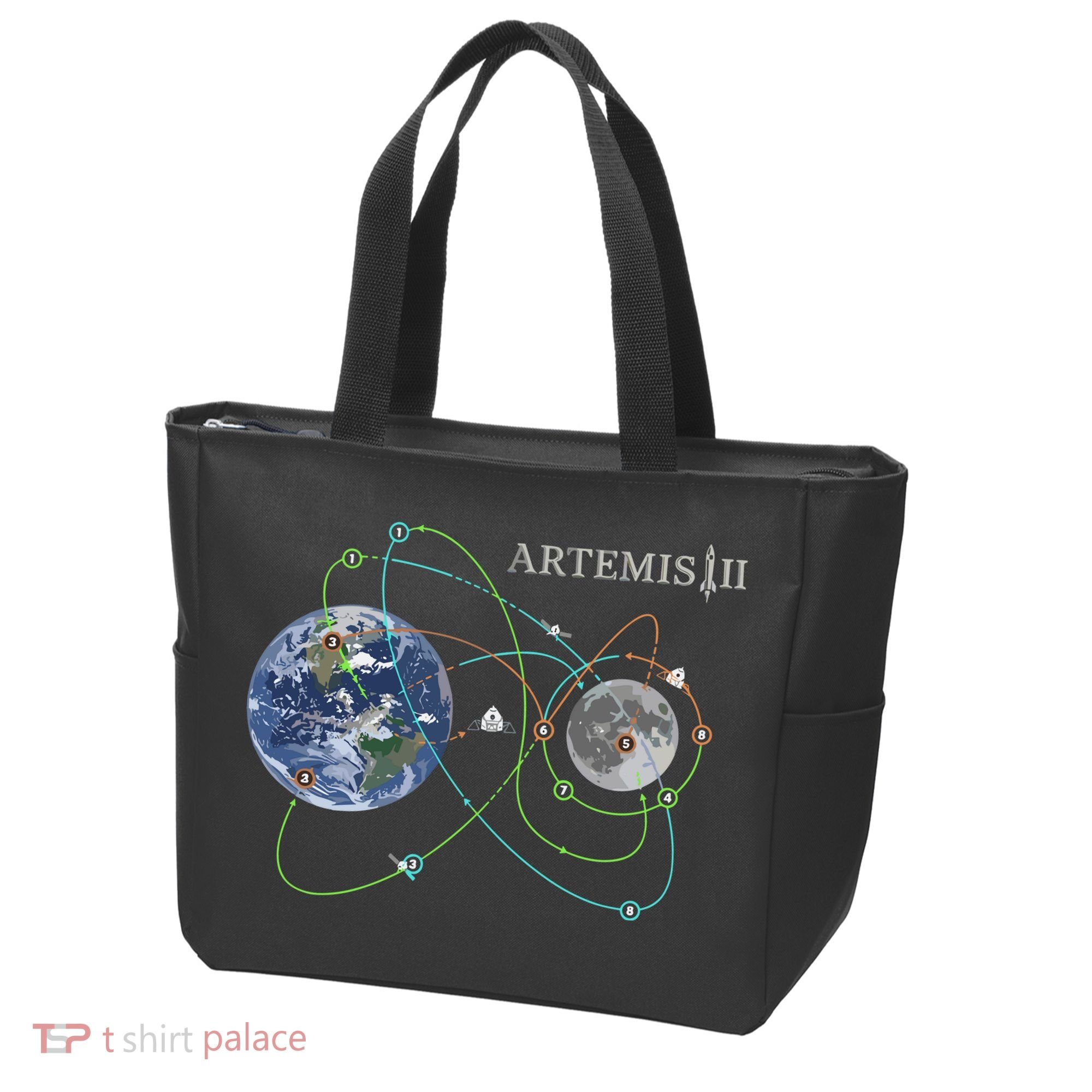 Artemis 2 Route Map SLS Moon Tote Bag