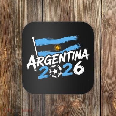 Argentina 2026 World Soccer Fan Apparel Coaster