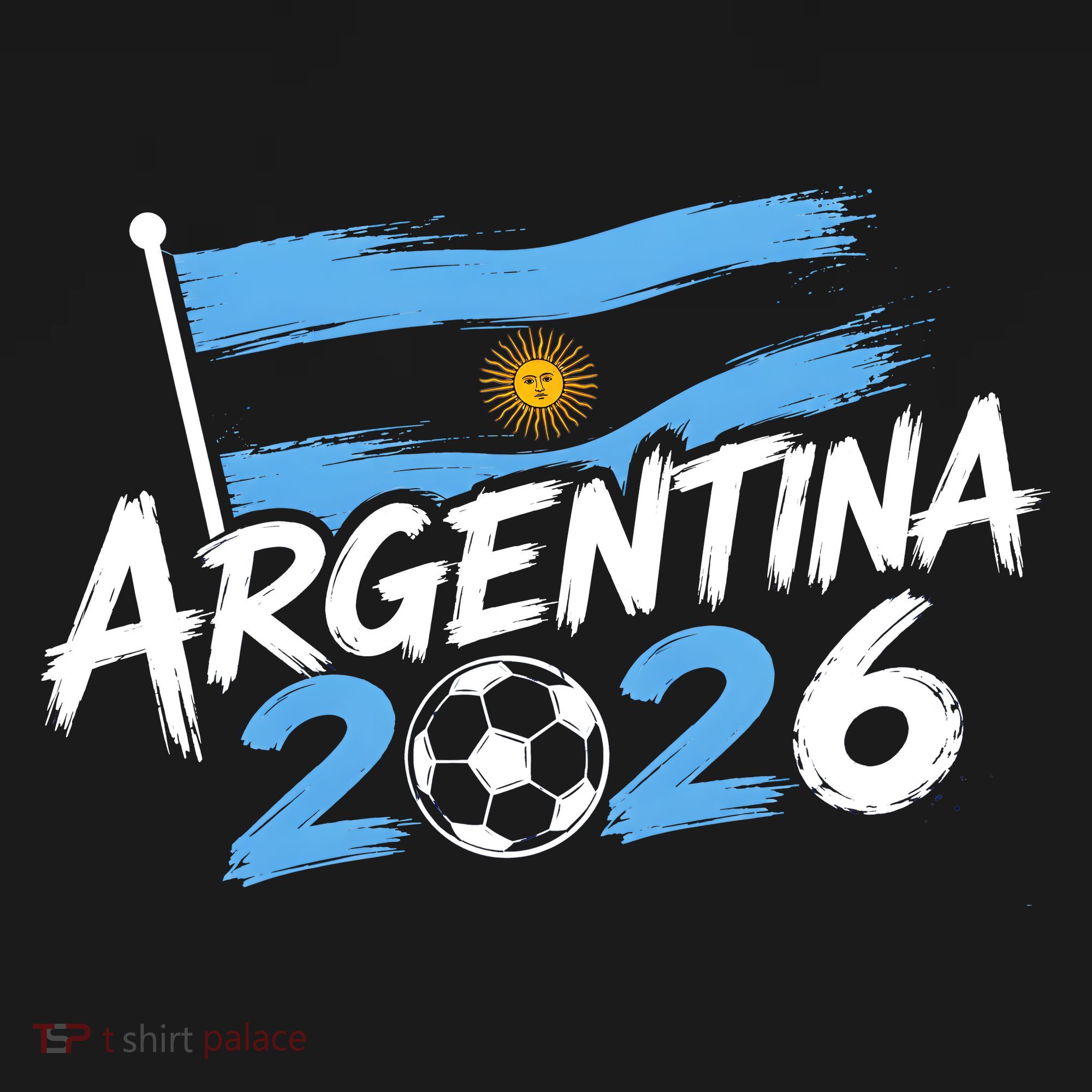 Argentina 2026 World Soccer Fan Apparel Coaster